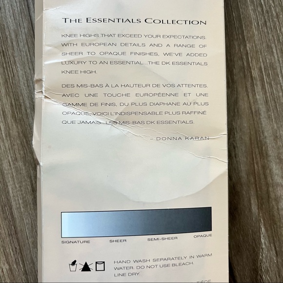 Donna Karan New York The Essentials Tights Pantyhose Hosiery Knee Highs - Picture 4 of 4